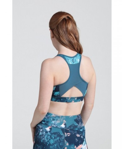 Mesh Motion Sports Bra Winter Blossom $14.57 Tops