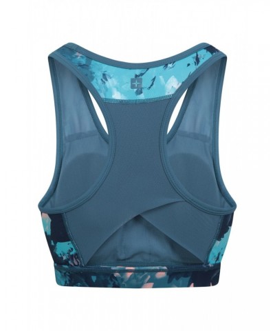 Mesh Motion Sports Bra Winter Blossom $14.57 Tops