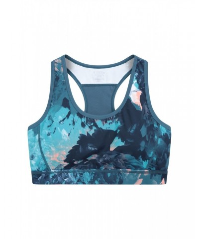 Mesh Motion Sports Bra Winter Blossom $14.57 Tops