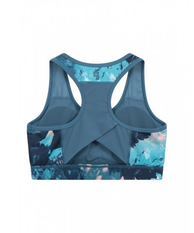 Mesh Motion Sports Bra Winter Blossom $14.57 Tops