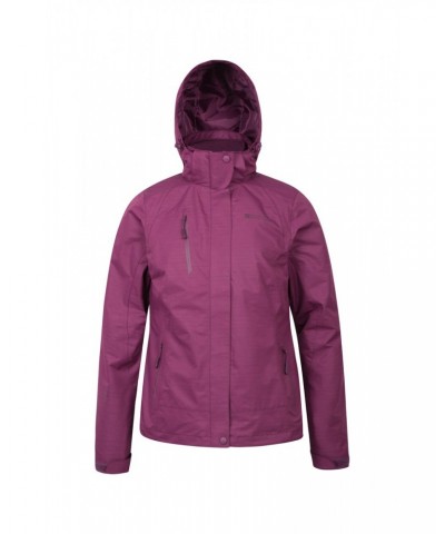 Bracken Melange Womens 3 in 1 Jacket Purple $41.00 Jackets