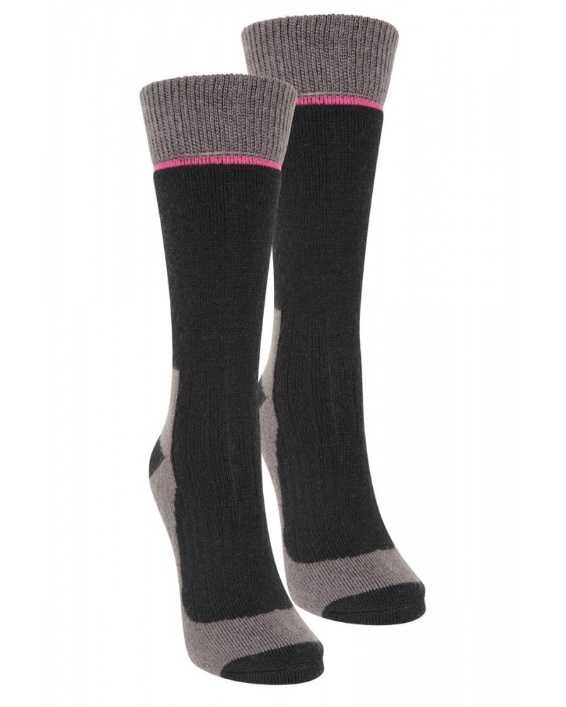 Explorer Womens Merino Thermal Socks 2-Pack Black $19.24 Accessories