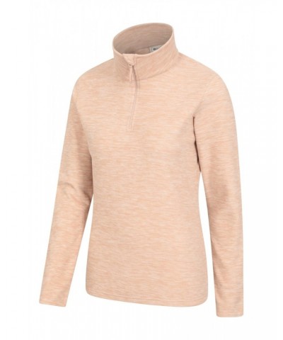 Snowdon Melange Womens Half-Zip Fleece Light Beige $12.74 Fleece