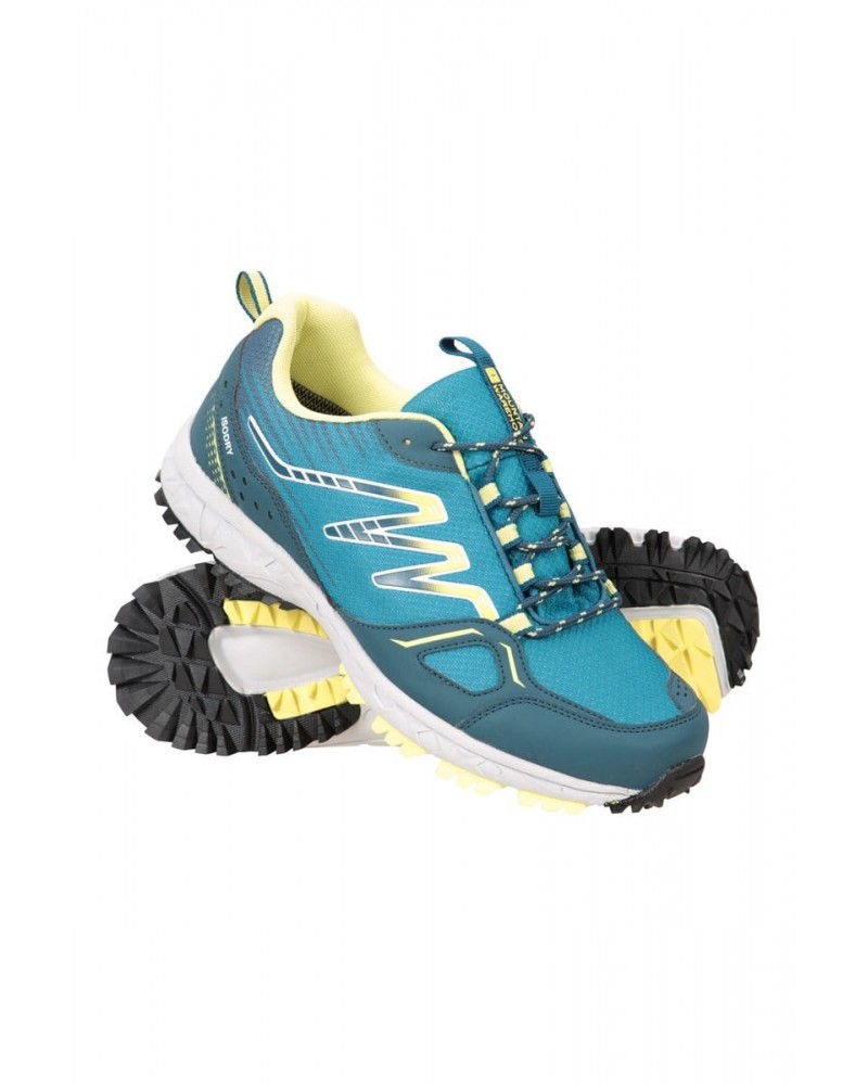 Lakeside Trail Womens Waterproof Running Shoes Dark Blue $25.44 Active