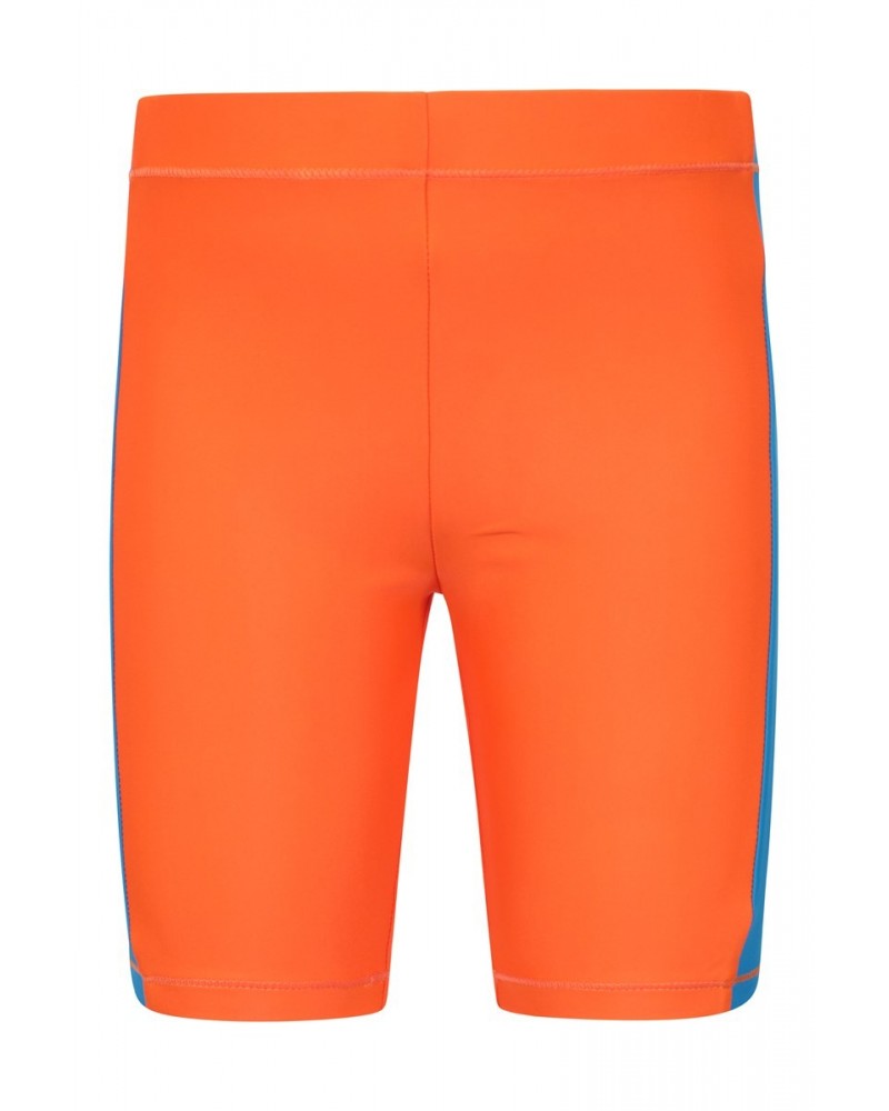 Kids Swimming Shorts Orange $10.19 Swimwear