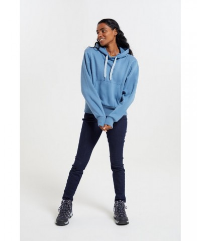 Cora Womens Cropped Hoodie Blue $17.69 Tops