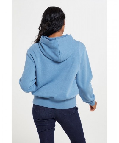 Cora Womens Cropped Hoodie Blue $17.69 Tops