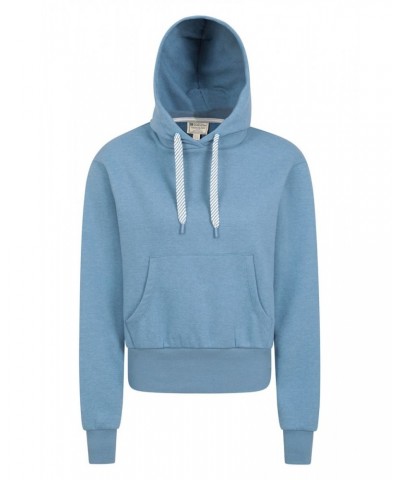 Cora Womens Cropped Hoodie Blue $17.69 Tops