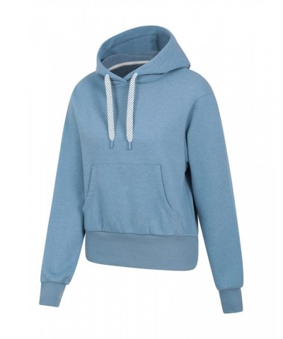 Cora Womens Cropped Hoodie Blue $17.69 Tops