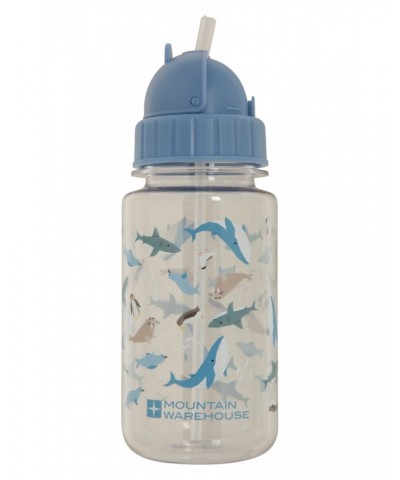 BPA Free Printed Flip Lid Kids Bottle - 12 oz Pale Blue $9.53 Accessories