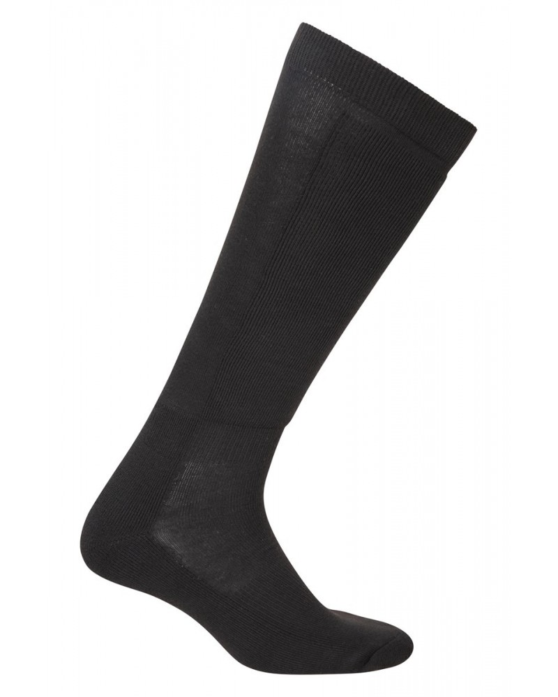 Mens IsoCool Knee Length Ski Socks Jet Black $11.19 Accessories