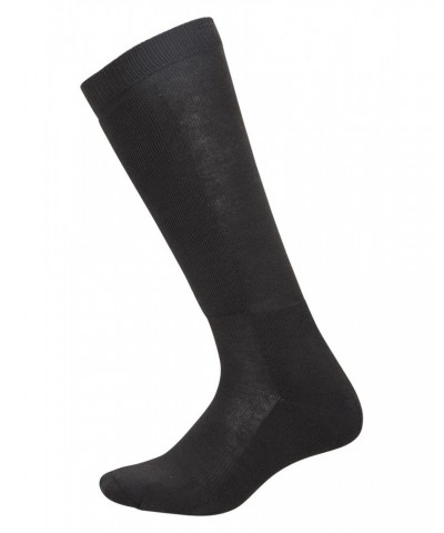 Mens IsoCool Knee Length Ski Socks Jet Black $11.19 Accessories