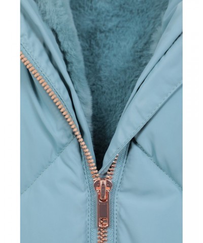 Galaxy Kids Water-resistant Long Insulated Jacket Teal $28.70 Jackets