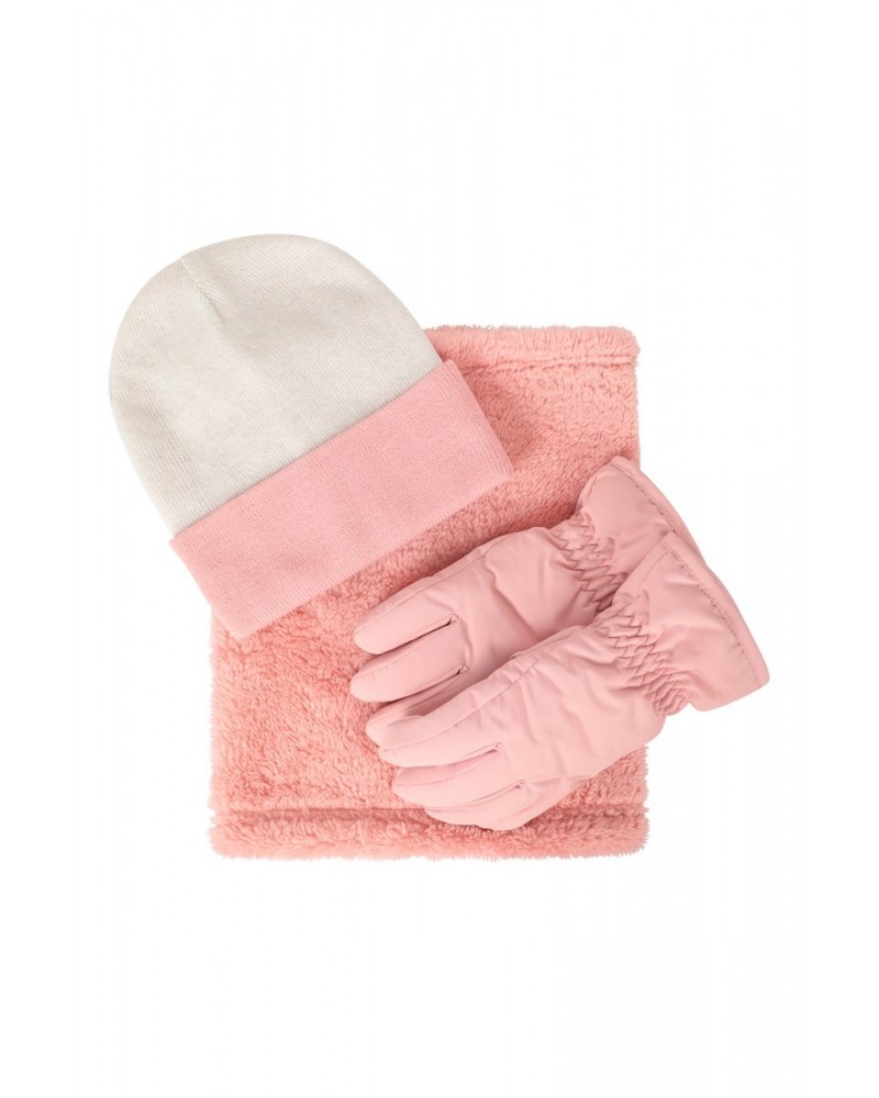 Kids Winter Accessories Set Pink $15.75 Accessories