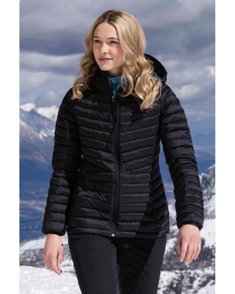 Skyline Extreme Womens Hydrophobic Down Jacket Black $41.00 Jackets