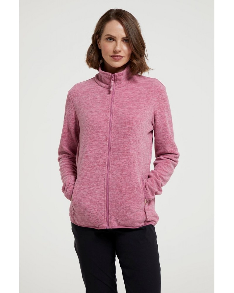 Snowdon Melange II Womens Full-Zip Fleece Pale Pink $19.60 Fleece