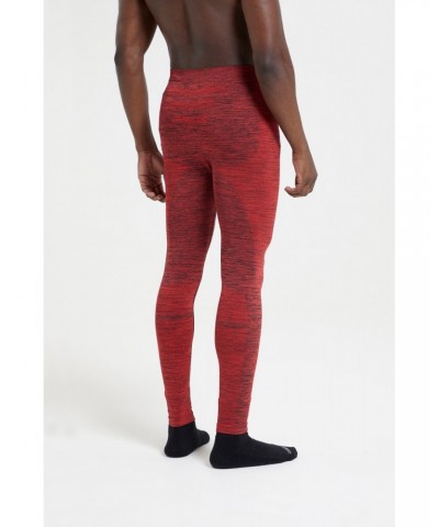 Slalom Mens Seamless Base Layer Pants Red $17.69 Pants