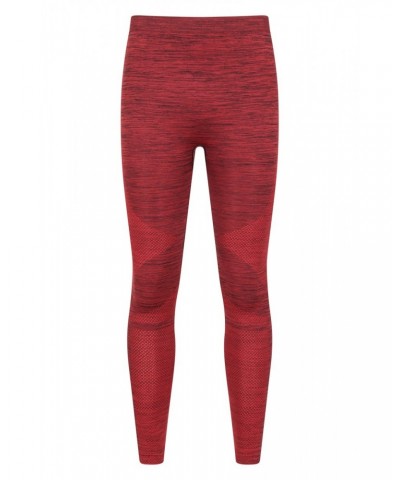 Slalom Mens Seamless Base Layer Pants Red $17.69 Pants