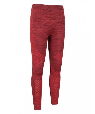 Slalom Mens Seamless Base Layer Pants Red $17.69 Pants