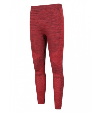 Slalom Mens Seamless Base Layer Pants Red $17.69 Pants