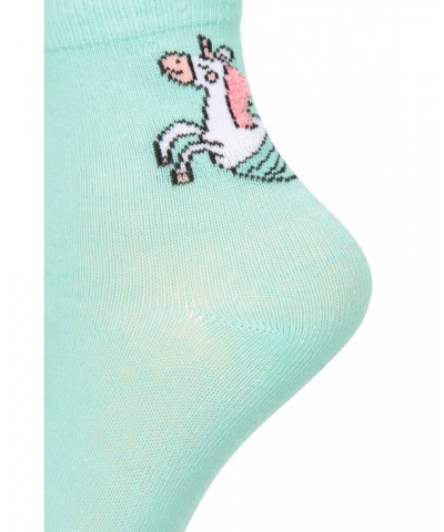 Kids Patterned Mid-Calf Socks 5-Pack Pink $10.25 Accessories