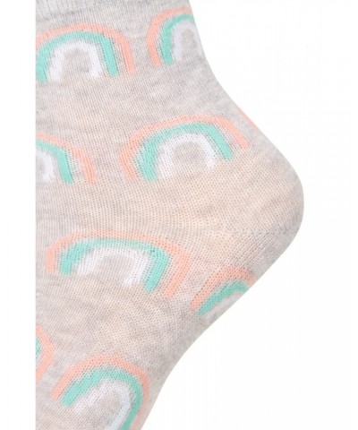 Kids Patterned Mid-Calf Socks 5-Pack Pink $10.25 Accessories