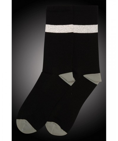 Iso-Viz Reflective Womens Running Socks Black $11.79 Accessories