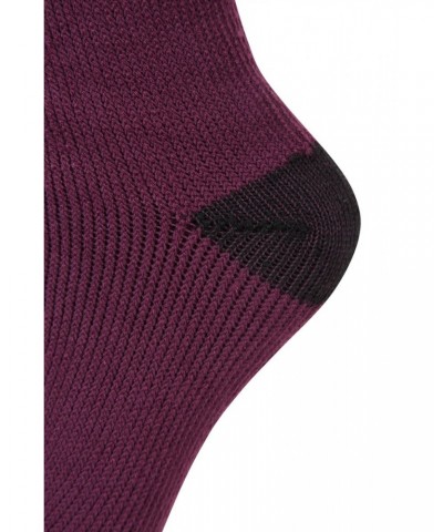 Cozy Womens Thermal Knee Length Welly Sock Purple $11.59 Accessories