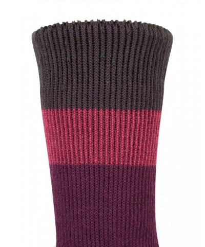 Cozy Womens Thermal Knee Length Welly Sock Purple $11.59 Accessories