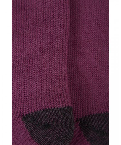 Cozy Womens Thermal Knee Length Welly Sock Purple $11.59 Accessories