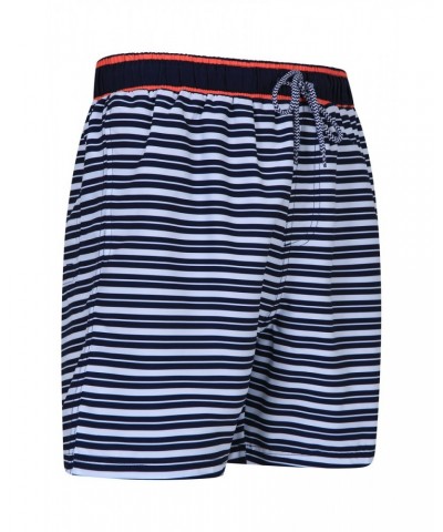 Aruba Printed Mens Swim Shorts White $13.74 Pants