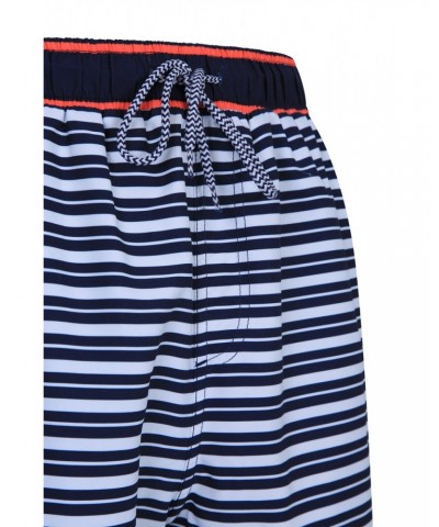 Aruba Printed Mens Swim Shorts White $13.74 Pants