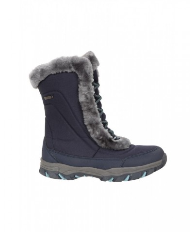 Ohio Womens Snow Boots Blue $35.99 Footwear