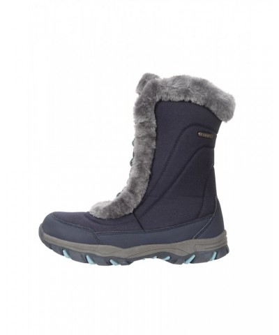 Ohio Womens Snow Boots Blue $35.99 Footwear