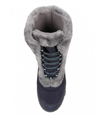 Ohio Womens Snow Boots Blue $35.99 Footwear