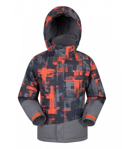 Downhill Kids Printed Ski Jacket Orange $23.64 Jackets