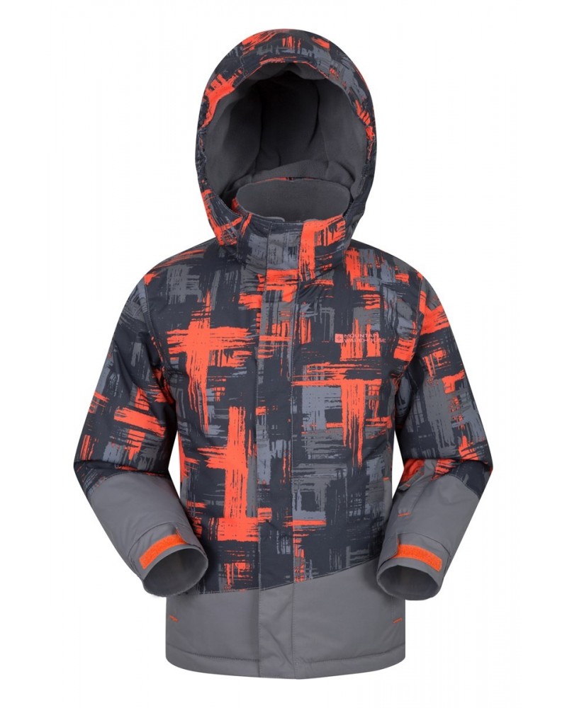 Downhill Kids Printed Ski Jacket Orange $23.64 Jackets