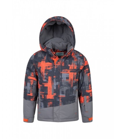 Downhill Kids Printed Ski Jacket Orange $23.64 Jackets