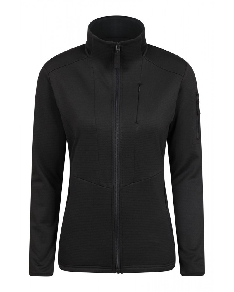 Juniper Tech Womens Full-Zip Fleece Jacket Black $14.35 Fleece