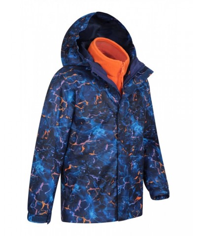 Atom Printed Waterproof 3-in-1 Kids Jacket Navy $22.50 Jackets