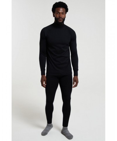 Summit Mens Merino Funnel Neck Top Black $29.14 Thermals