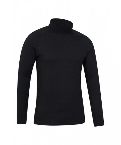 Summit Mens Merino Funnel Neck Top Black $29.14 Thermals