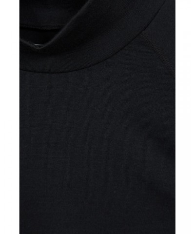 Summit Mens Merino Funnel Neck Top Black $29.14 Thermals