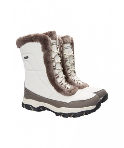 Ohio Womens Snow Boots Light Beige $35.99 Footwear