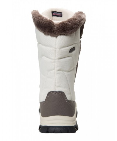 Ohio Womens Snow Boots Light Beige $35.99 Footwear