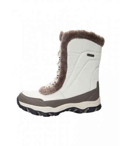 Ohio Womens Snow Boots Light Beige $35.99 Footwear