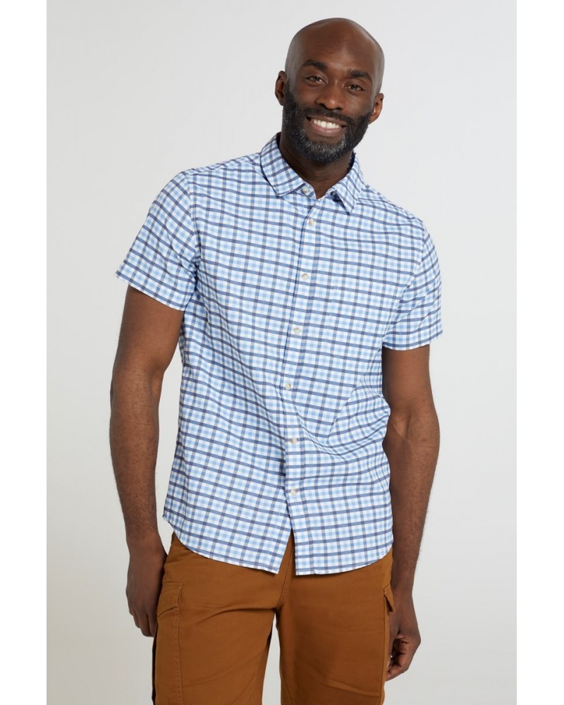 Mens Easy Care Shirt Blue $20.99 Tops