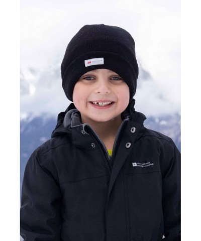 Kids Thinsulate Knitted Beanie Black $13.33 Accessories