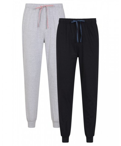 Mens Pajama Sweatpants 2-Pack Black $18.80 Loungewear