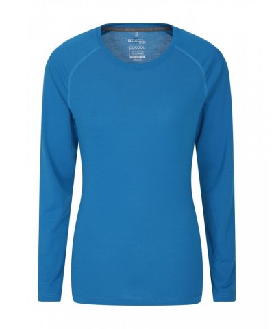 Quick Dry Womens Long Sleeve Top Cobalt $16.19 Active